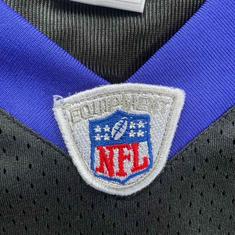 Cropped Cut Off Reebok Mens 52 Baltimore Ravens Joe Flacco 5‎ Jersey Black R700A